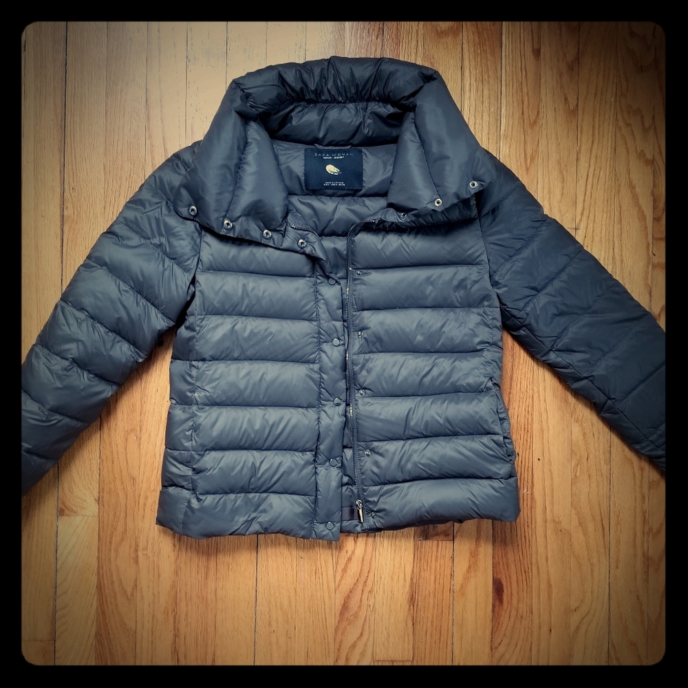 Zara brand down puffer jacket, size M